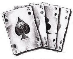 Вероятность вытащить четыре туза