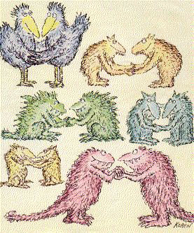 Способность отличать своих от чужих&nbsp;— базовое свойство живых организмов (изображение с сайта users.rcn.com)