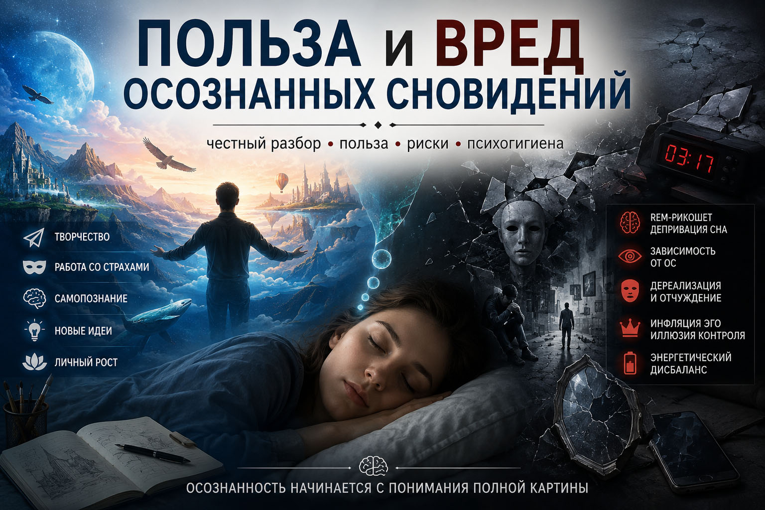 Польза и вред осознанных сновидений