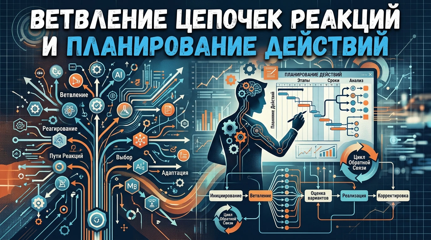 Ветвление цепочек реакций и Планирование действий