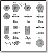 Расположение элементов кирлиан-прибора по варианту 4