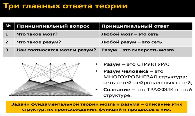 Гиперсетевая теория мозга Константина Анохина и его «когнитом» 3