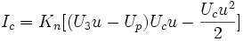 I_c=K_n[(U_3u-U_p)U_cu - frac{U_cu^2}{2}],!