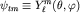 $psi_{tm}equiv Y^m_ell(theta,varphi)$