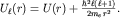 $U_ell(r)=U(r)+frac{hbar^2ell(ell+1)}{2m_er^2}.$