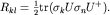 $R_{kl}=frac{1}{2}{rm tr}(sigma_k Usigma_nU^+).$