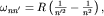 $omega_{nn'}=Rleft( frac{1}{n'^2}-frac{1}{n^2}right),$
