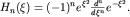 $H_n(xi)=(-1)^n e^{xi^2}frac{d^n}{dxi^n}e^{-xi^2}.$