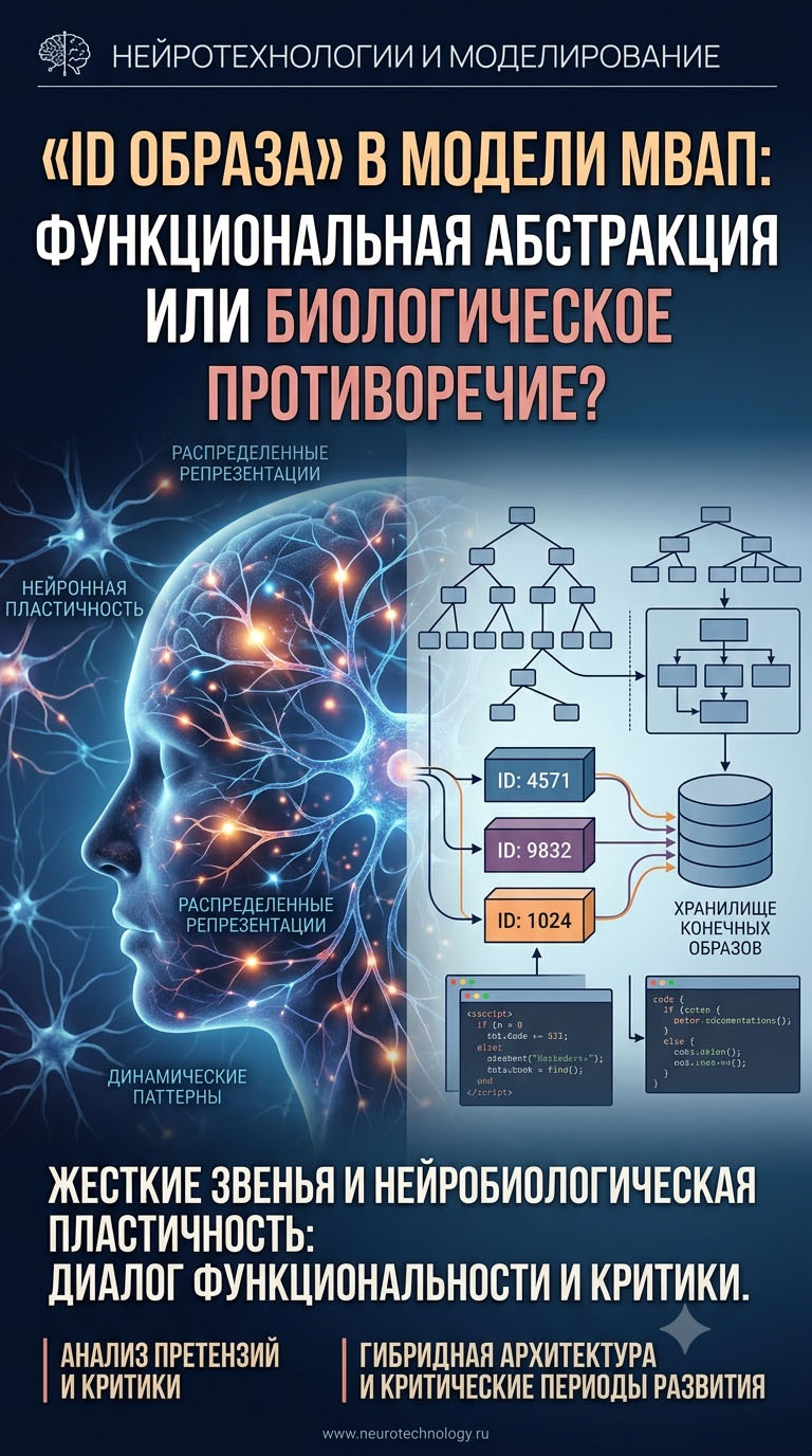 «ID образа» в модели МВАП: функциональная абстракция или биологическое противоречие?