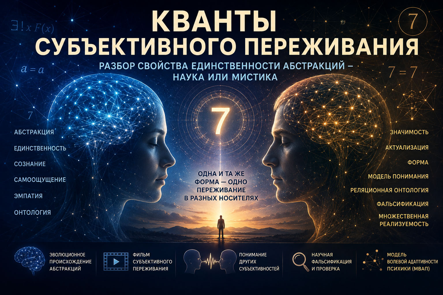 Асбтракции - кванты субъективного переживания