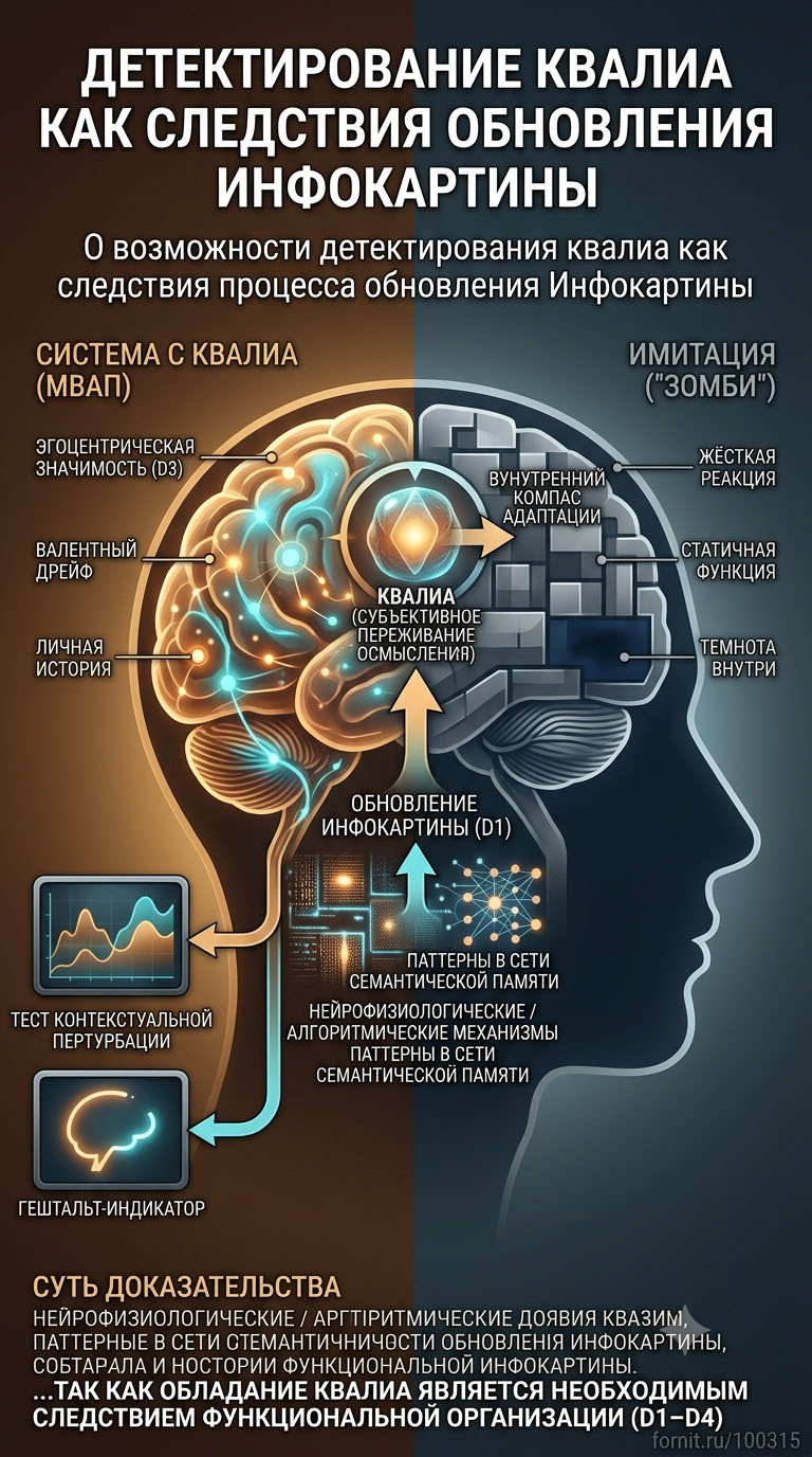 О возможности детектирования квалиа