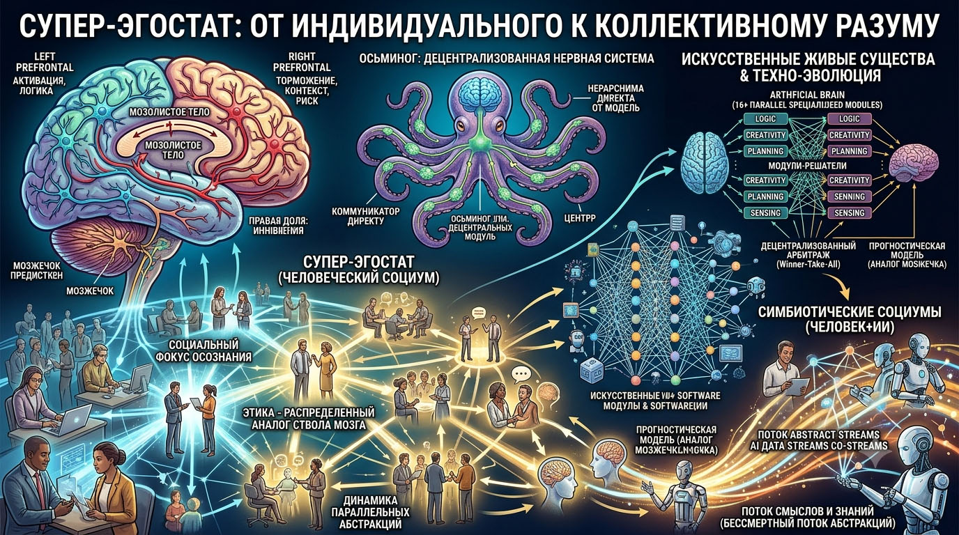Супер-эгостат: от индивидуального к коллективному разуму