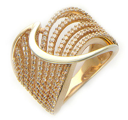 Золотое женское кольцо
