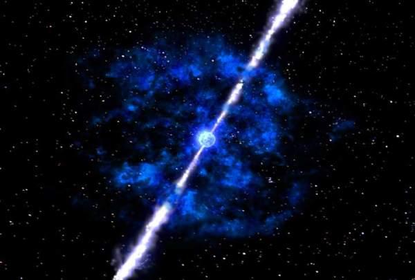 Гамма-вспышка, произошедшая в 7 млрд световых лет, стала главным аргументом против идеи о дискретности пространства-времени. (Иллюстрация NASA / Zhang & Woosley.)
